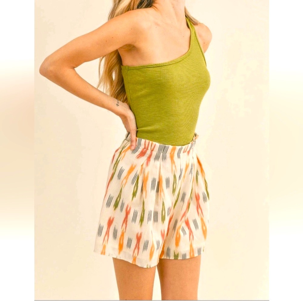 Sadie & Sage Ikat Southwestern Aztec Print Shorts Size Small